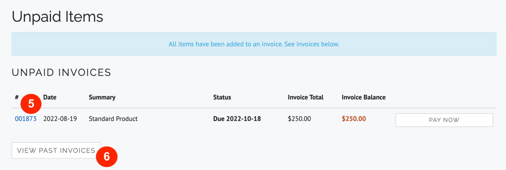 Creating an Invoice