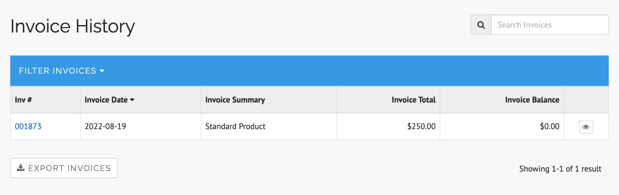 Creating an Invoice